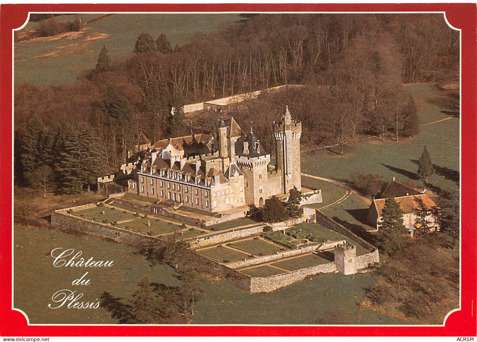 71 MONTCEAU LES MINES Vue Aérienne Du Chateau Du Plessis  49 (scan Recto Verso)MF2772UND - Montceau Les Mines