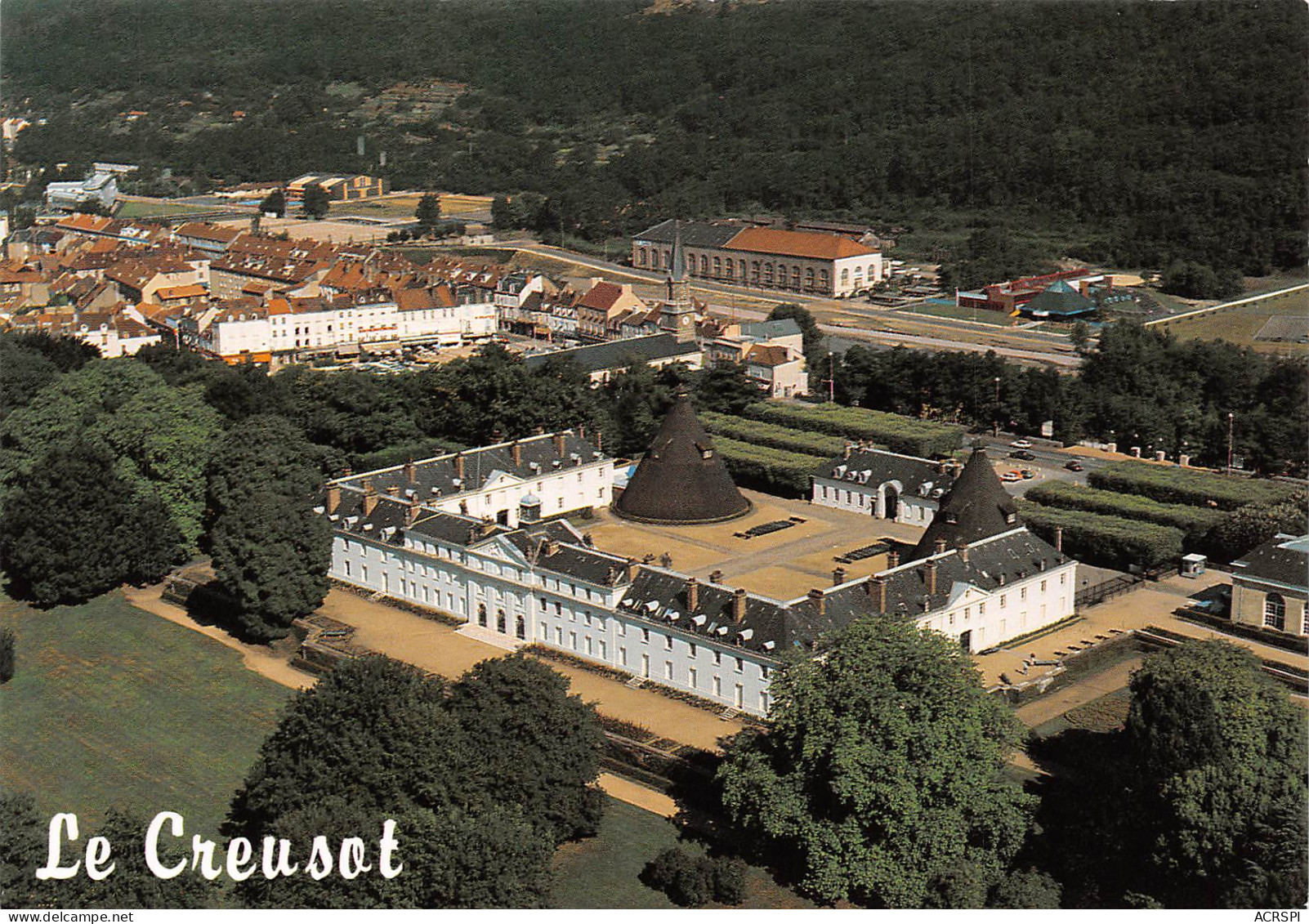 71 LE CREUSOT Vue Aérienne Chateau Et Parc De La Verrerie   8 (scan Recto Verso)MF2772VIC - Le Creusot