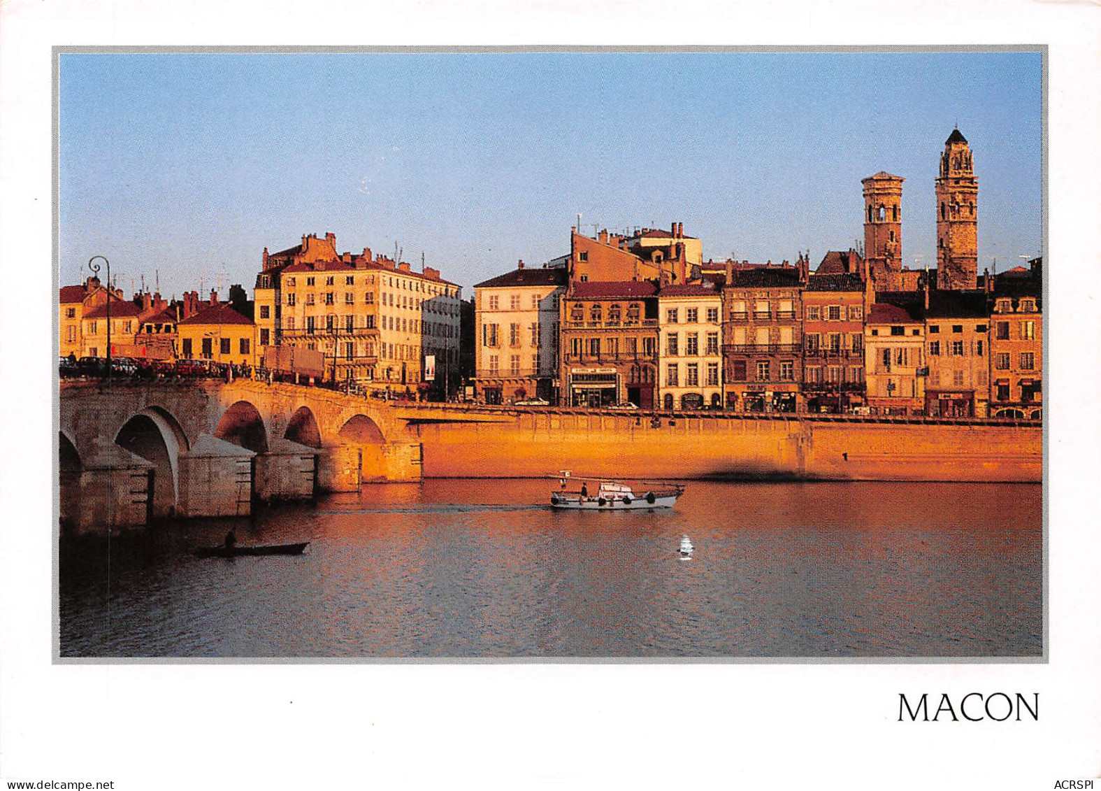 MACON Vue Générale Le Pont Et Les Quais  8  (scan Recto Verso)MF2773BIS - Macon