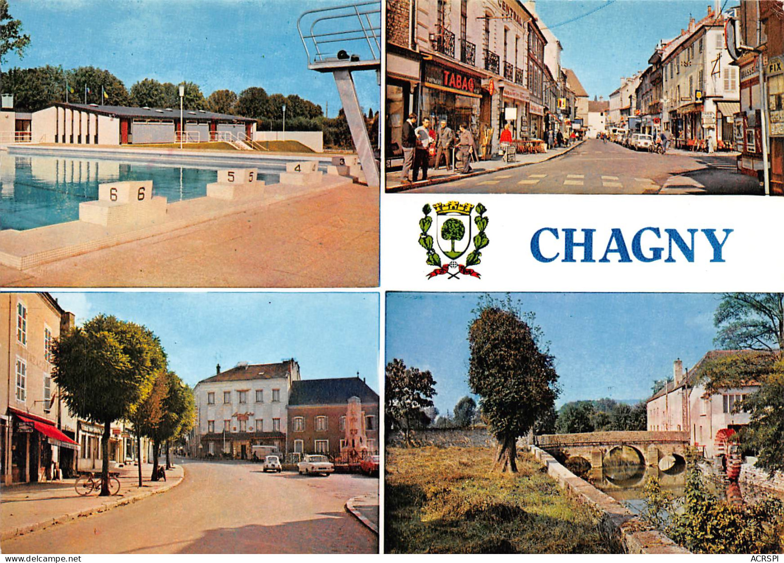 71 CHAGNY  Piscine Et Divers Vues 13 (scan Recto Verso)MF2773TER - Chagny