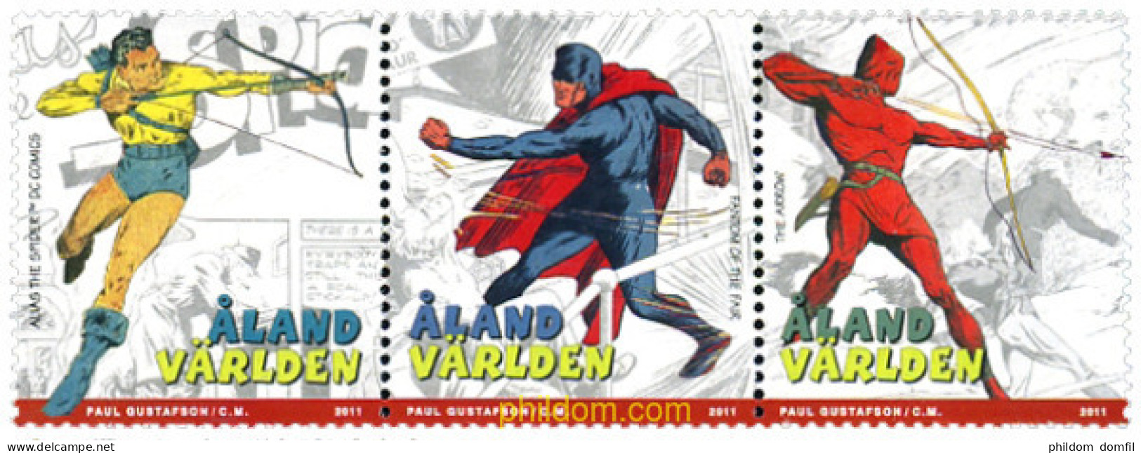 262483 MNH ALAND 2011 SUPER HEROES DEL COMIC - Aland