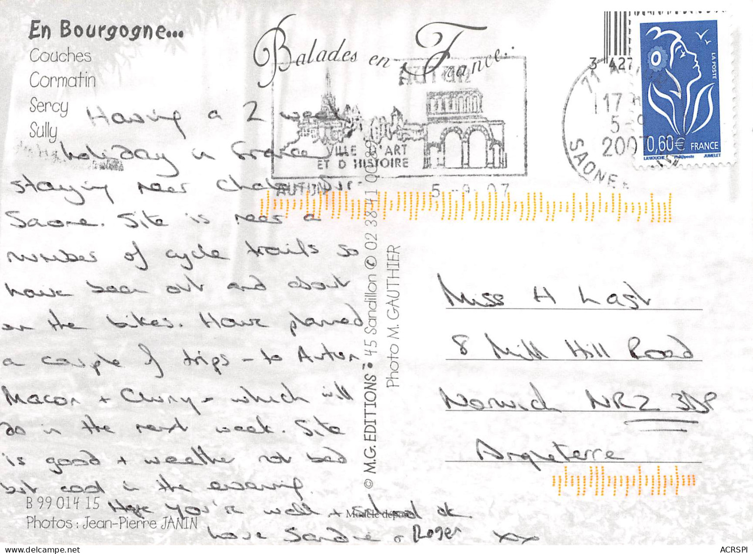 71 COUCHES CORMATIN SERCY SULLY  57 (scan Recto Verso)MF2773TER - Charolles