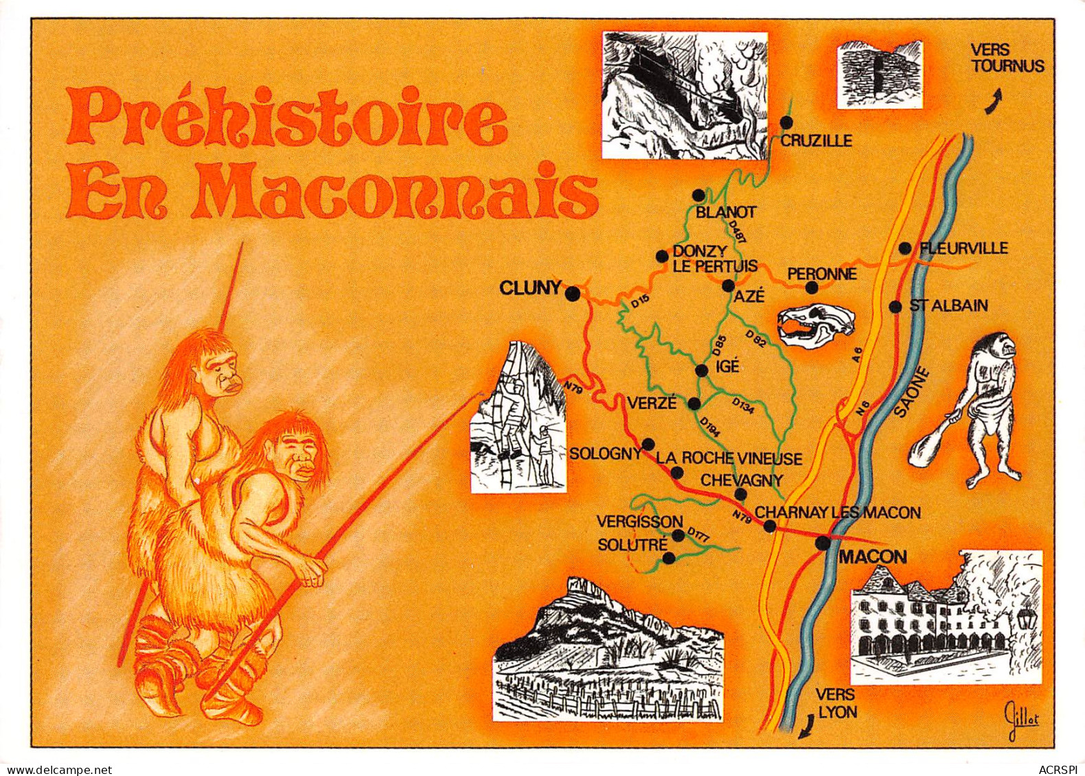 71 MACON Saone Et Loire Préhistoire En Maconnais  56 (scan Recto Verso)MF2773TER - Charolles