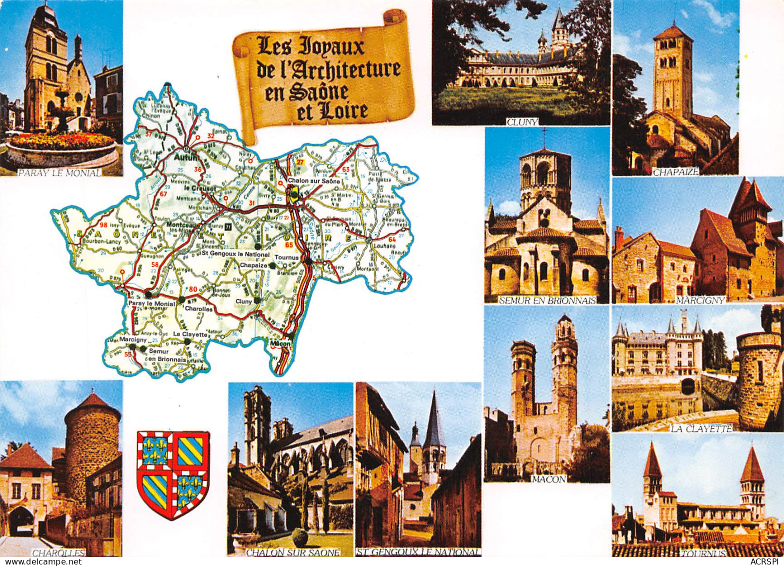 71 Saone Et Loire  Carte Map Plan Du Département  61 (scan Recto Verso)MF2773TER - Charolles