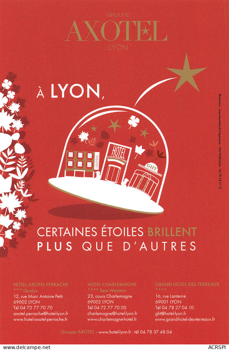 69 LYON AXOTEL  PUB PUBLICITE  59 (scan Recto Verso)MF2773UND - Other & Unclassified