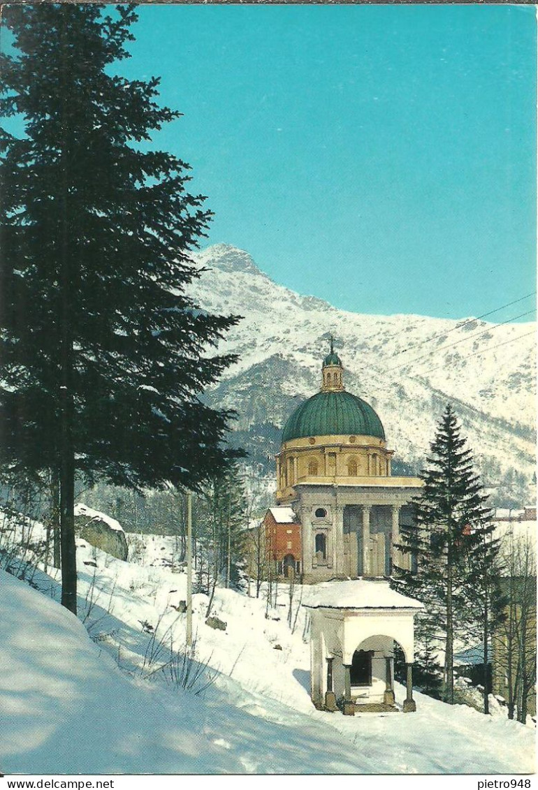 Oropa (Biella) Santuario, Chiesa Nuova In Inverno, Sanctuary, New Church In Winter, Sanctuaire, Eglise Neuve En Hiver - Biella