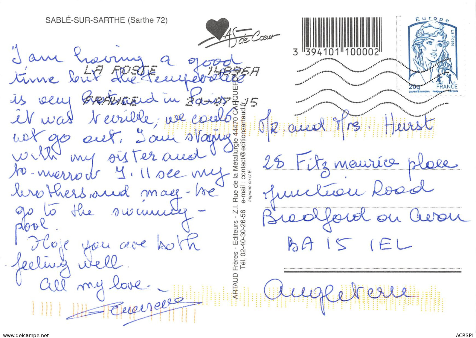 72 SABLE SUR SARTHE  Divers Vues  8 (scan Recto Verso)MF2774TER - Sable Sur Sarthe