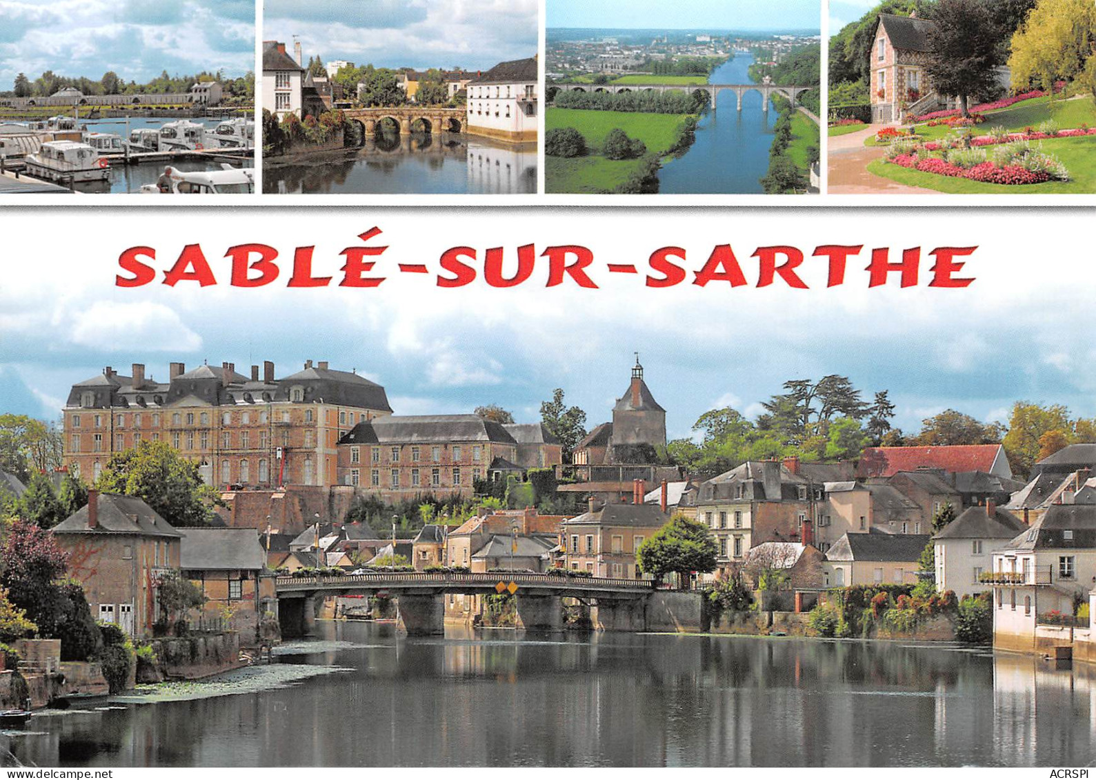 72 SABLE SUR SARTHE  Le Chateau Et La Sarthe  7 (scan Recto Verso)MF2774TER - Sable Sur Sarthe