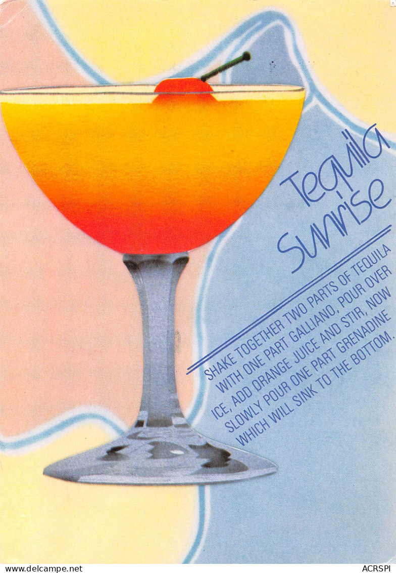 Recette Du TEQUILLA SUNRISE Cocktail Alcool 59 (scan Recto Verso)MF2774TER - Recipes (cooking)