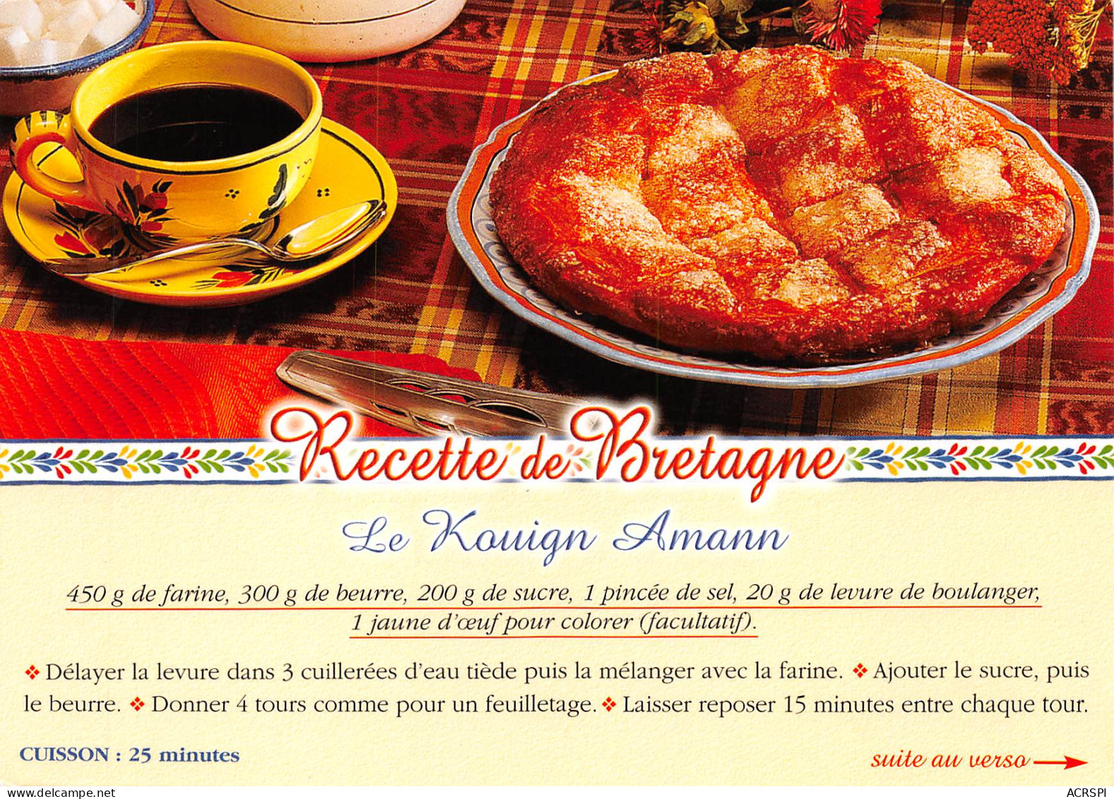 Recette Du KOUIGN AMANN BRETON 66 (scan Recto Verso)MF2774TER - Recipes (cooking)
