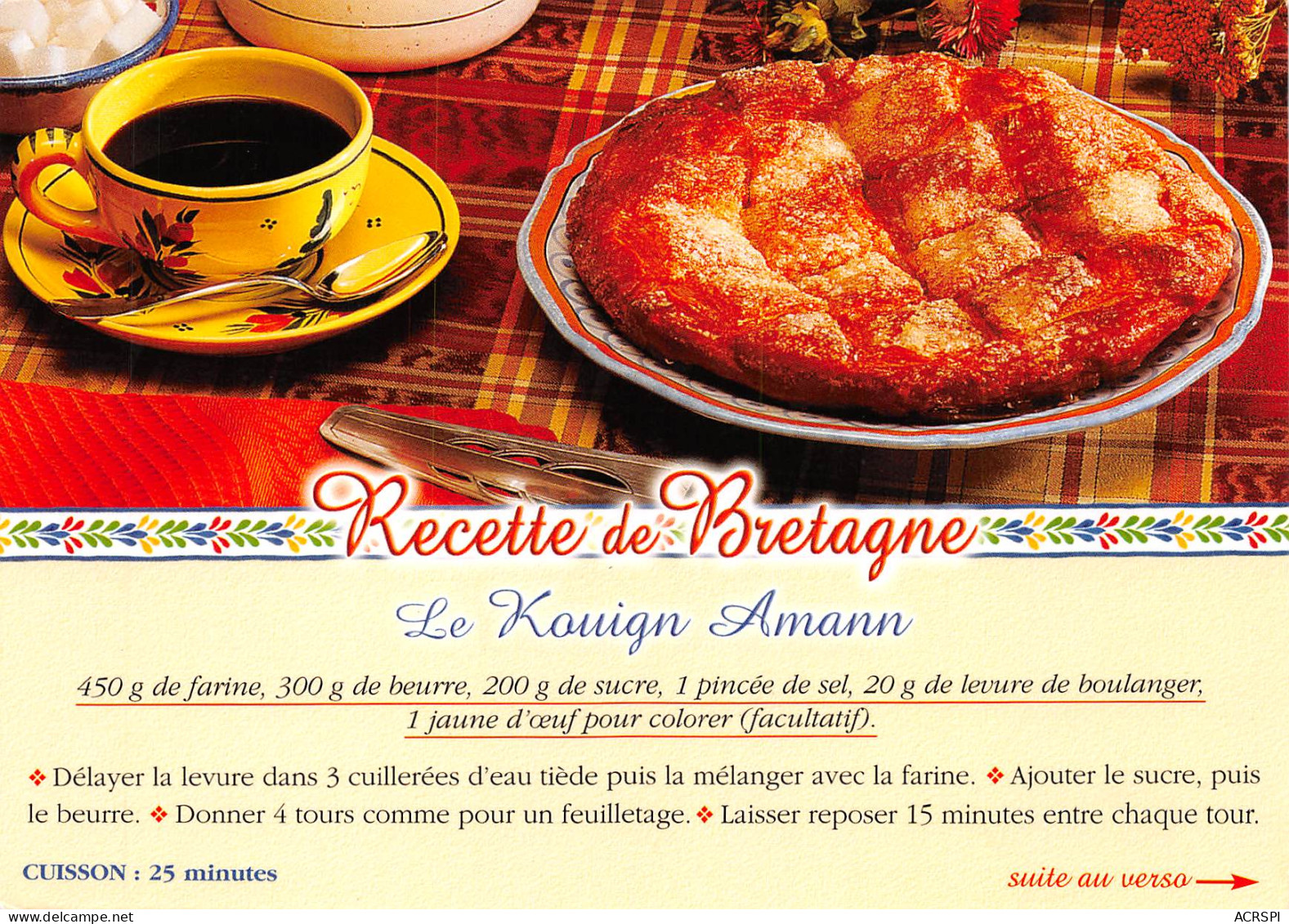 Recette Du KOUIGN AMANN BRETON 66 (scan Recto Verso)MF2774TER - Recettes (cuisine)