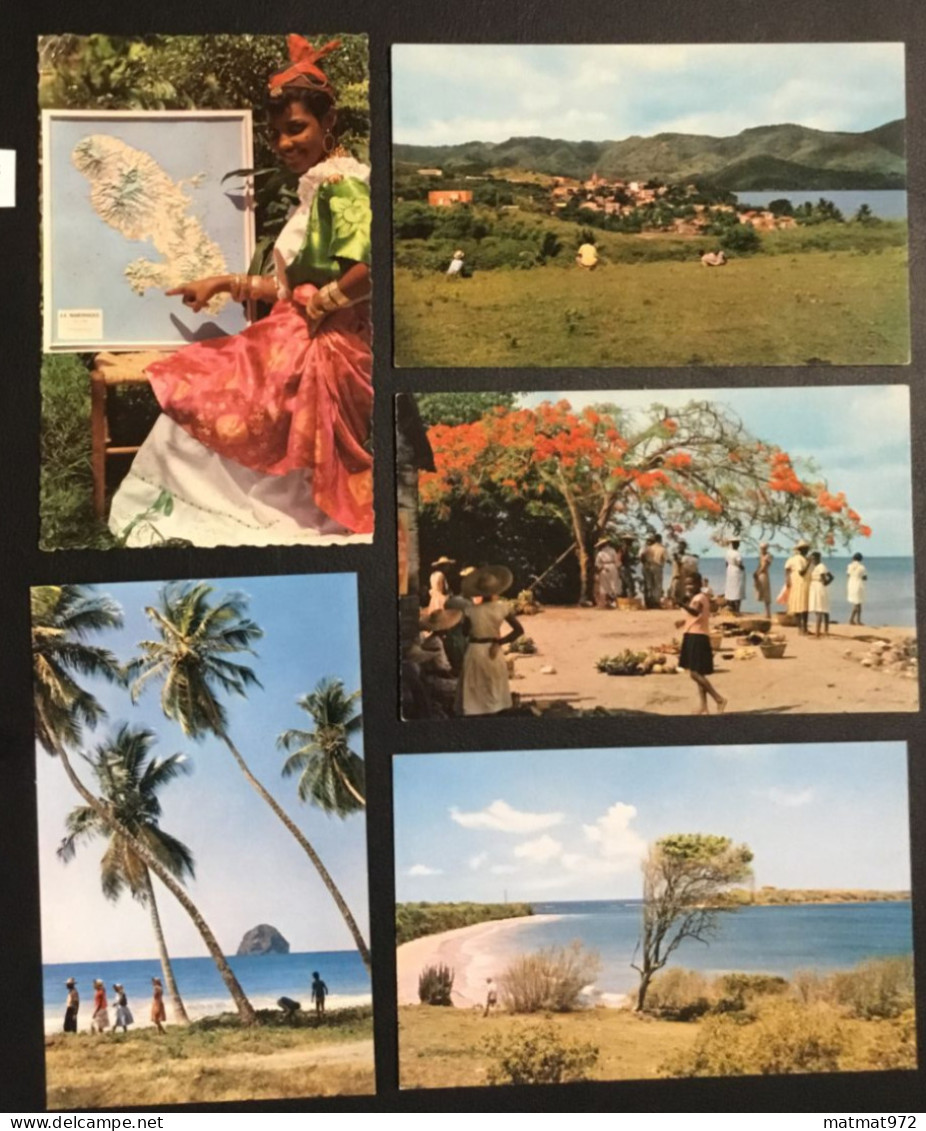 LOT 17: 5 Cartes Postales Anciennes De MARTINIQUE. Bon état. - Autres & Non Classés