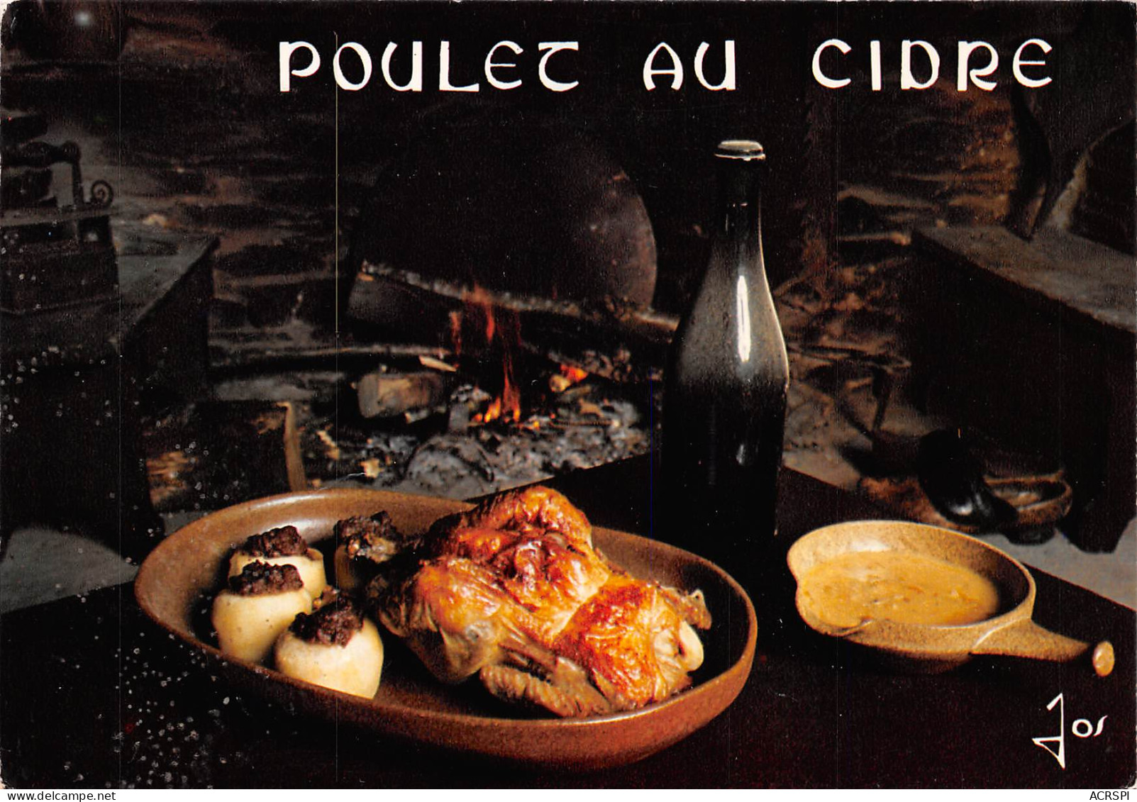RECETTE Du POULET AU CIDRE Normand  63 (scan Recto Verso)MF2774UND - Recetas De Cocina