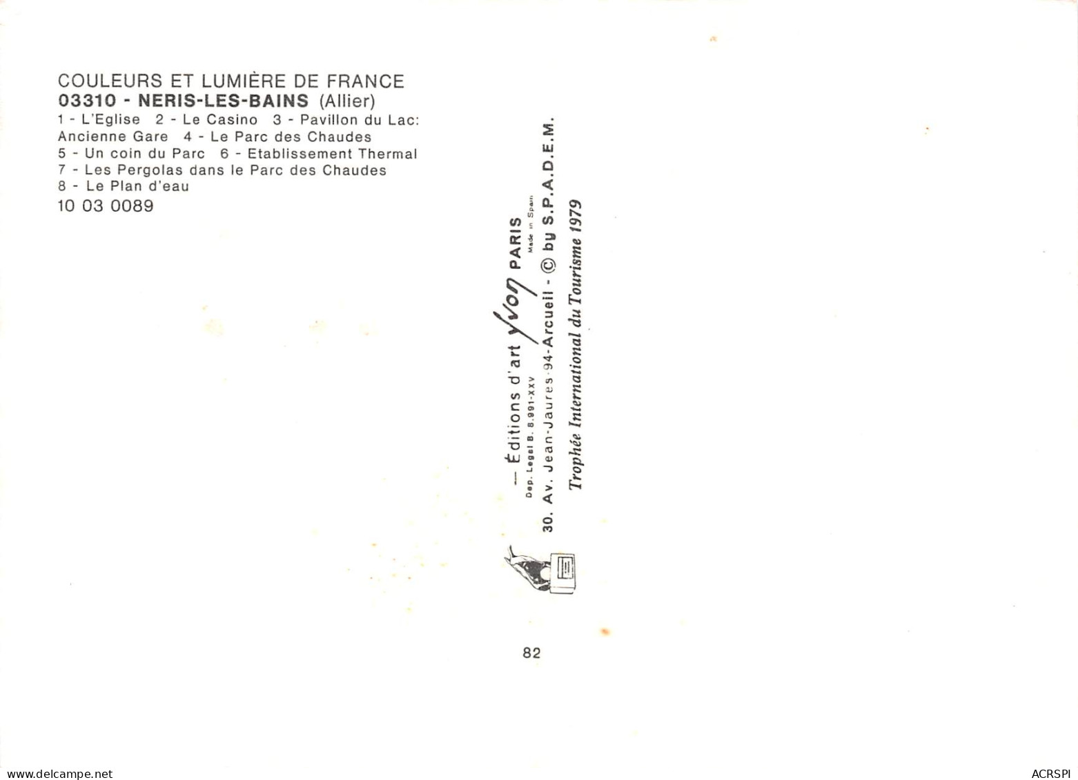 03 NERIS LES BAINS  Multivue  40 (scan Recto Verso)MF2774VIC - Neris Les Bains