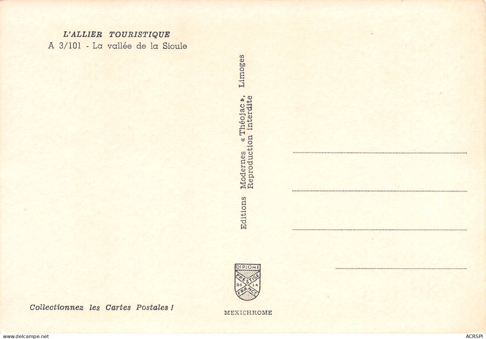 03  L'allier à La LA VALLEE De La SIOULE  27 (scan Recto Verso)MF2775BIS - Lapalisse