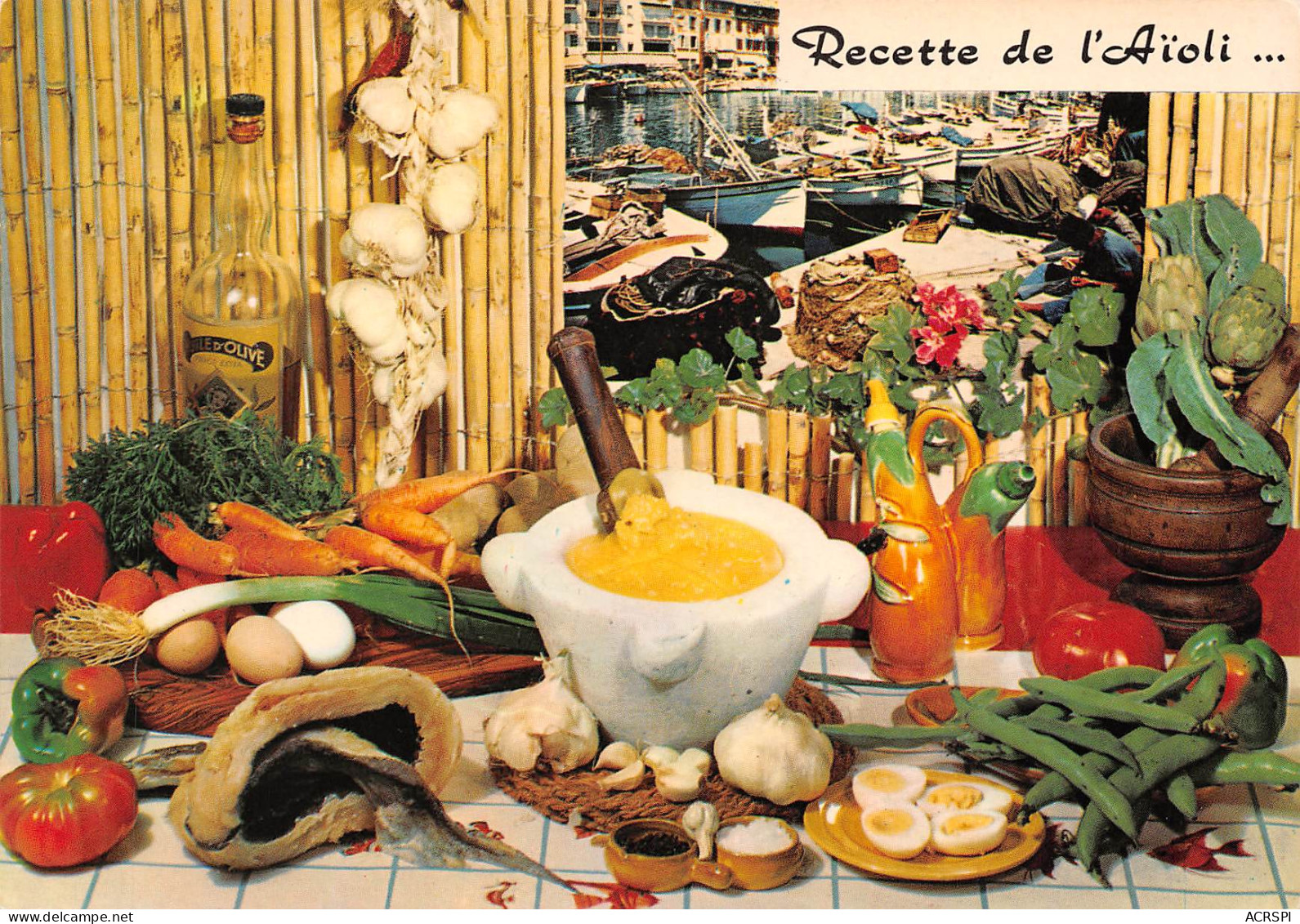 13 Grasse RECETTE Du  L'AIOLI  40 (scan Recto Verso)MF2775BIS - Recipes (cooking)