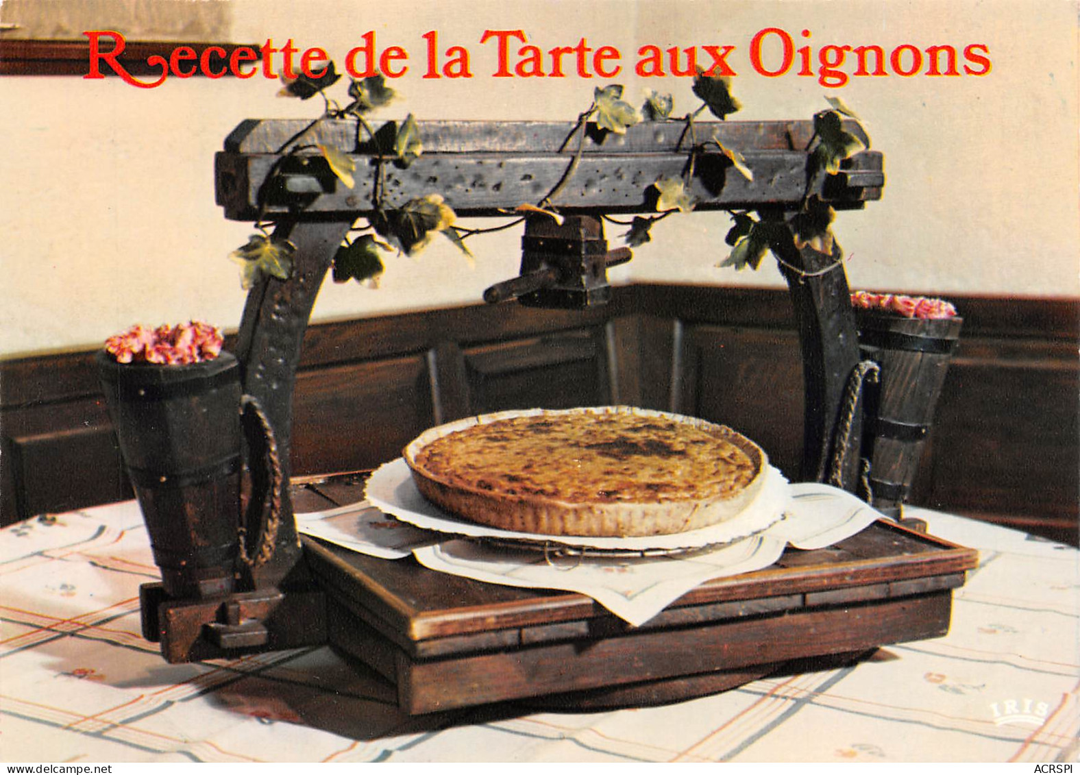  RECETTE De La Tarte Aux Oignons  43 (scan Recto Verso)MF2775BIS - Küchenrezepte