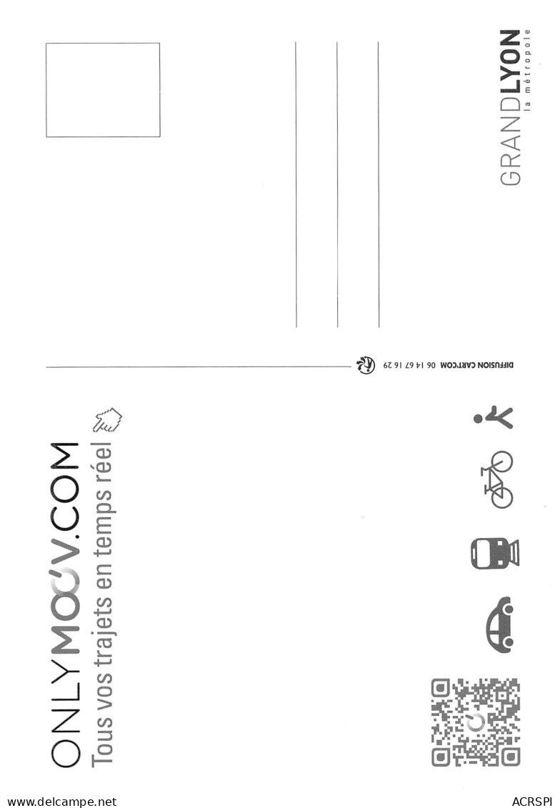 69 LYON  Transports ONLYMOOV.COM  PUB Publicité  47 (scan Recto Verso)MF2775BIS - Publicité