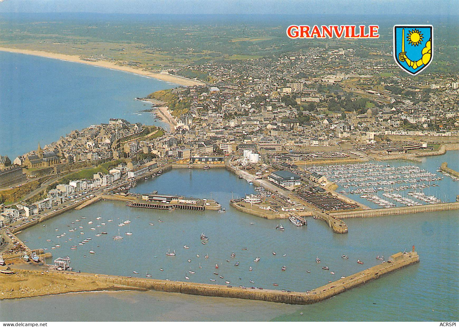 50 GRANVILLE  L'avant Port Le Port De HEREL  Vue Générale Aérienne  35 (scan Recto Verso)MF2775UND - Granville