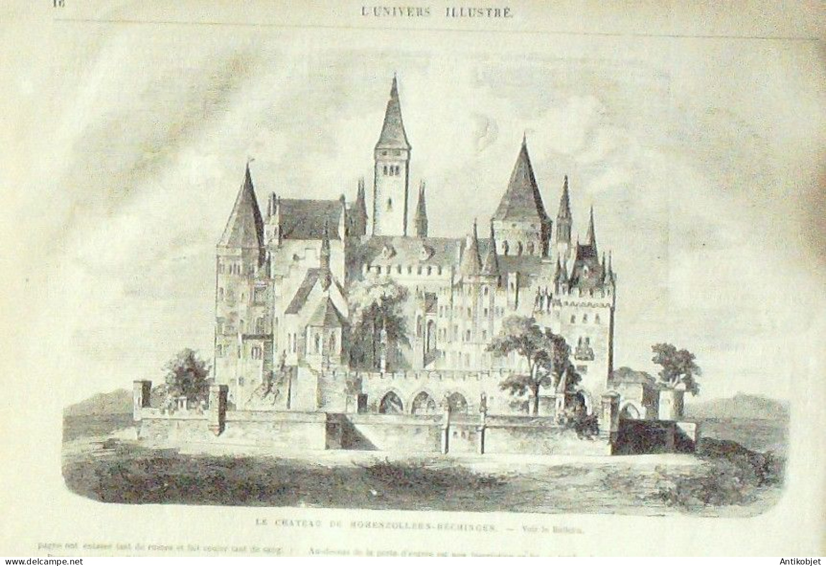 L'Univers Illustré 1871 N° 835 Rosny (93) Allemaghne Hohenzollern-Héchingen L'adoration Des Mages - 1850 - 1899