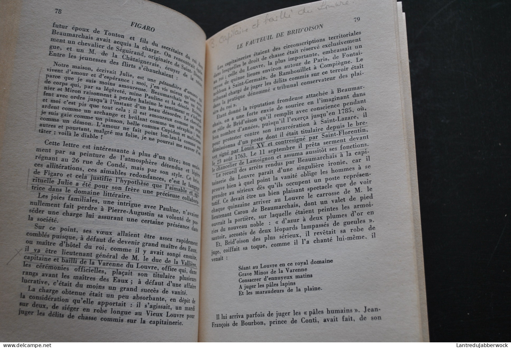 Duc De Castries Figaro Ou La Vie De Beaumarchais Hachette 1972 Ecrivain Théâtre Bio Biographie - History