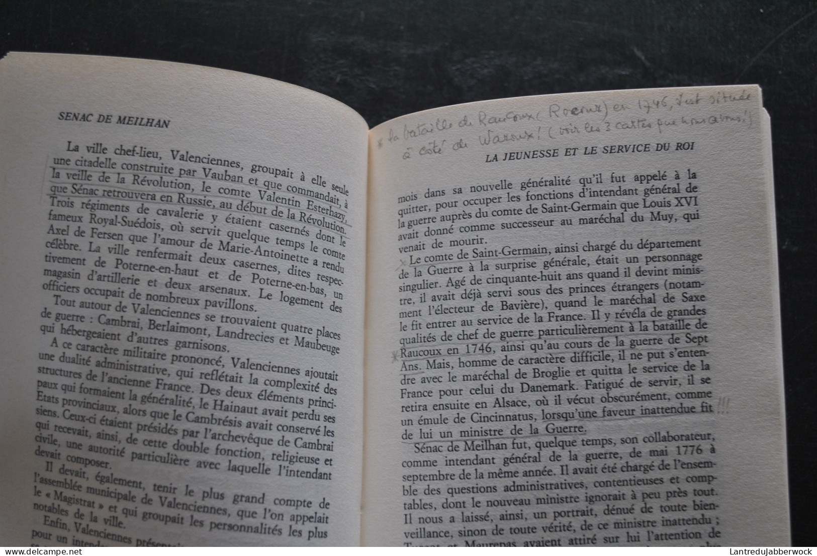 Pierre ESCOUBE Sénac De Meilhan Librairie Académique Perrin 1984 De La France De Louis XV à L'Europe Des émigrés - Geschichte