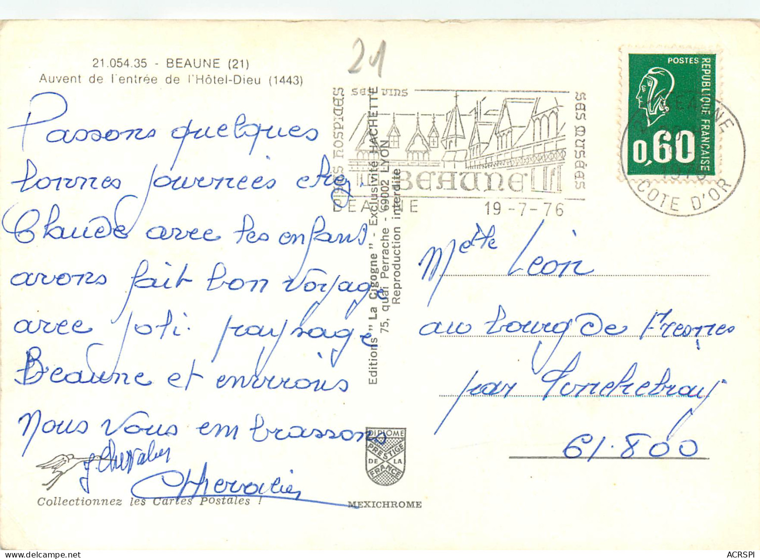 BEAUNE Auvent De L Entree De L Hotel Dieu 12(scan Recto Verso)MF2785 - Beaune