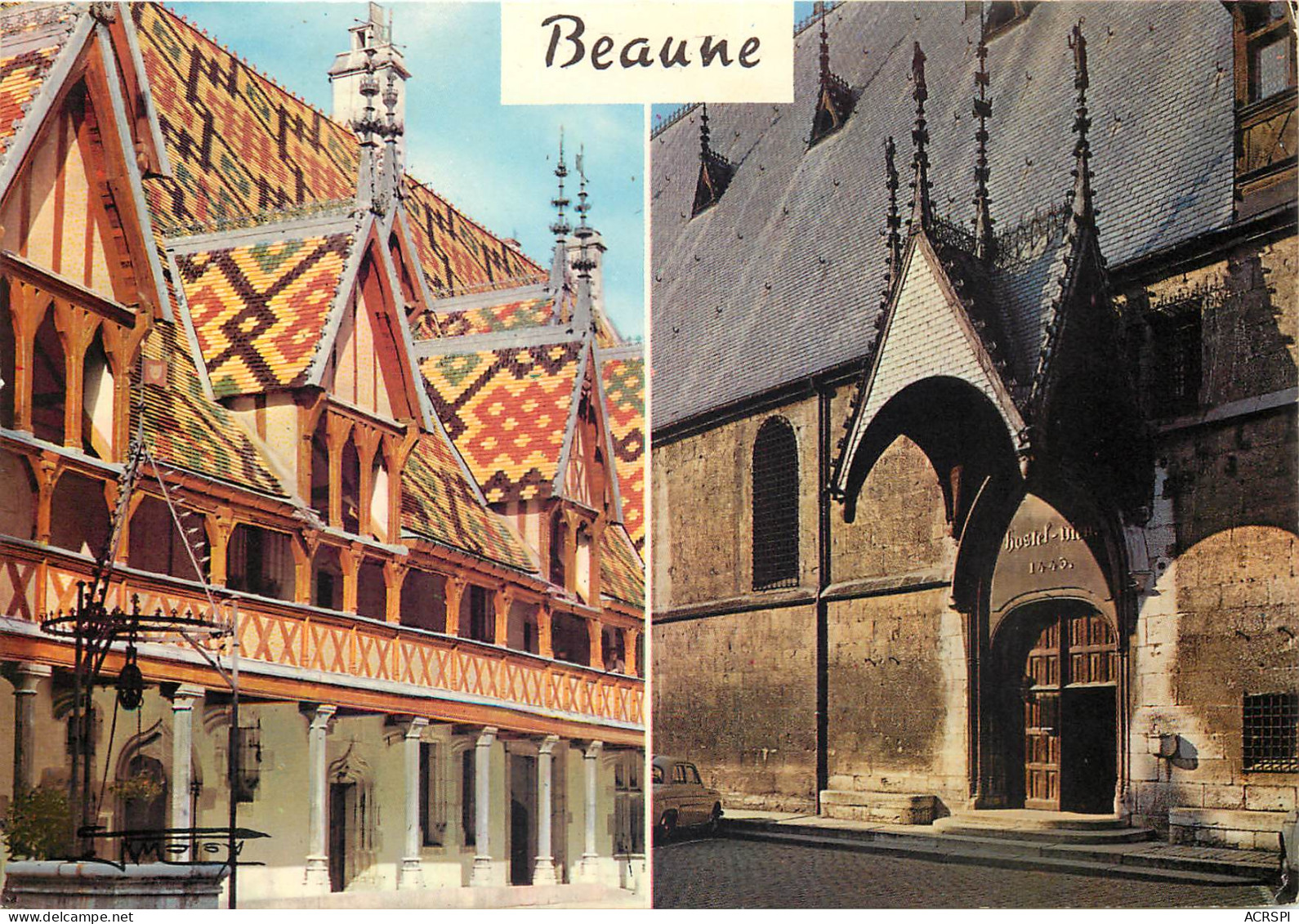 BEAUNE Cour D Honneur Le Puits Hostel Dieu 12(scan Recto Verso)MF2787 - Beaune