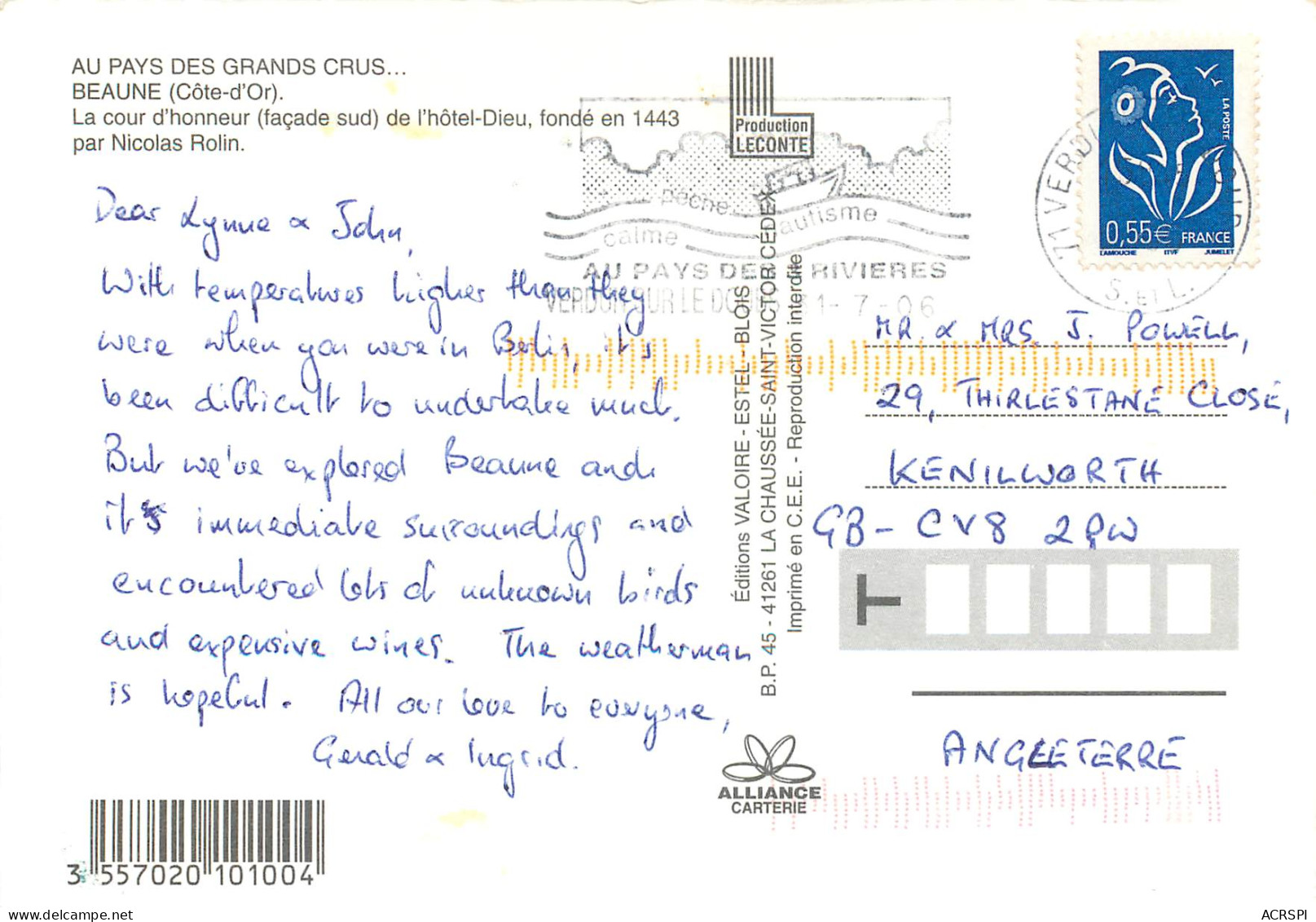 BEAUNE La Cour D Honneur 8(scan Recto Verso)MF2788 - Beaune