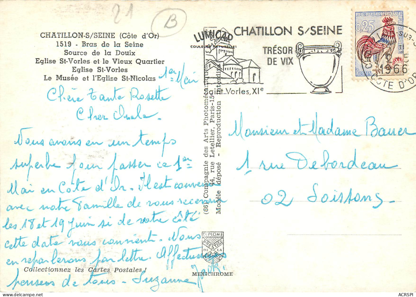 CHATILLON SUR SEINE Bras De La Seine Source D Ela Douix 3 (scan Recto Verso)MF2789 - Chatillon Sur Seine