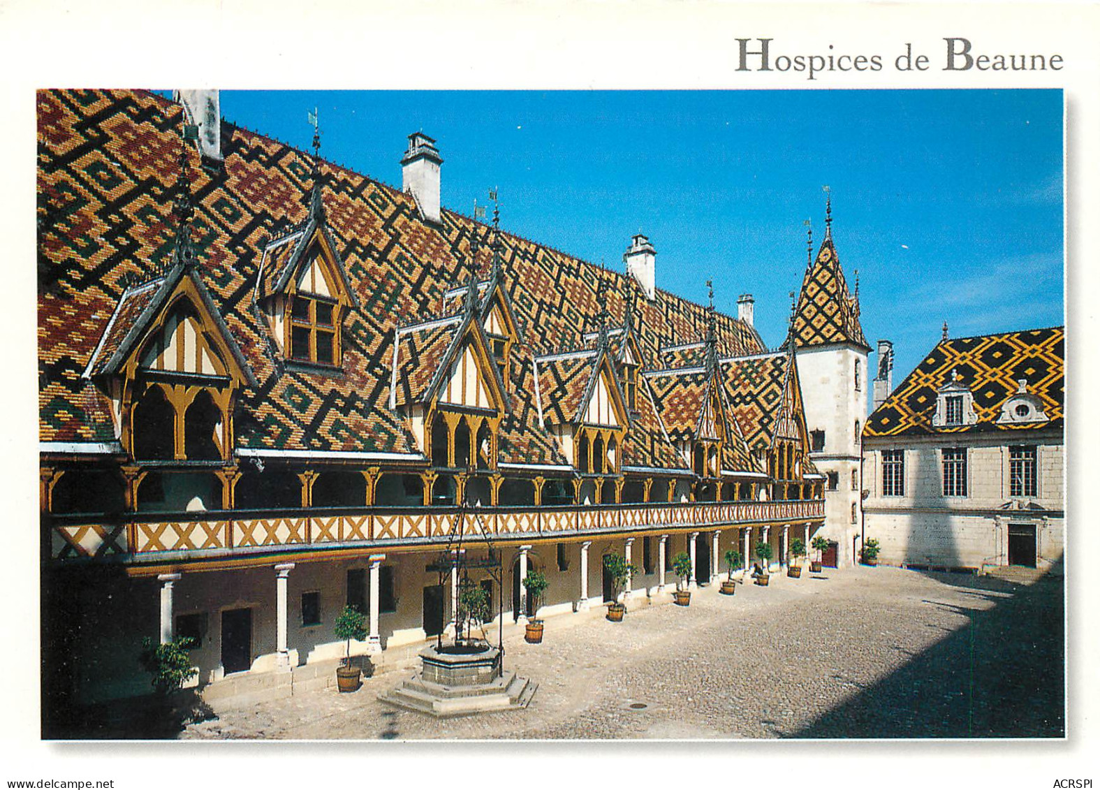 L HOTEL DIEU DE BEAUNE La Cour D Honneur 1 (scan Recto Verso)MF2791 - Beaune