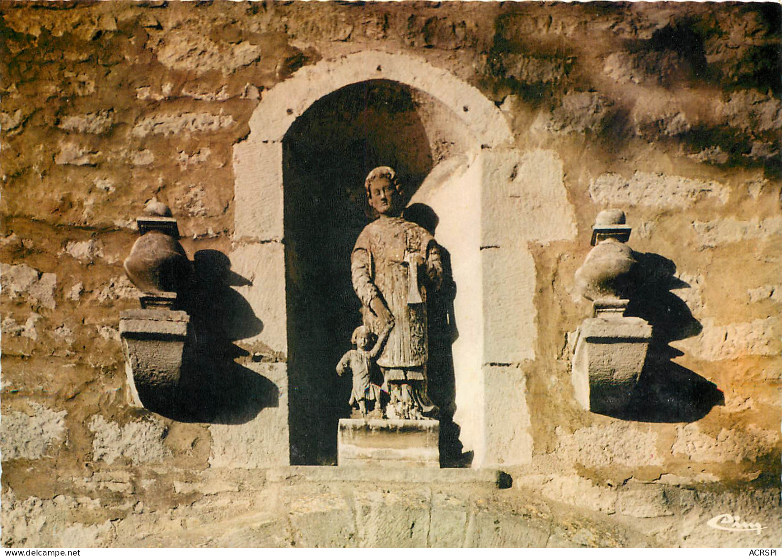 CHATILLON SUR SEINE Statue Saint Vorles 9(scan Recto Verso)MF2792 - Chatillon Sur Seine