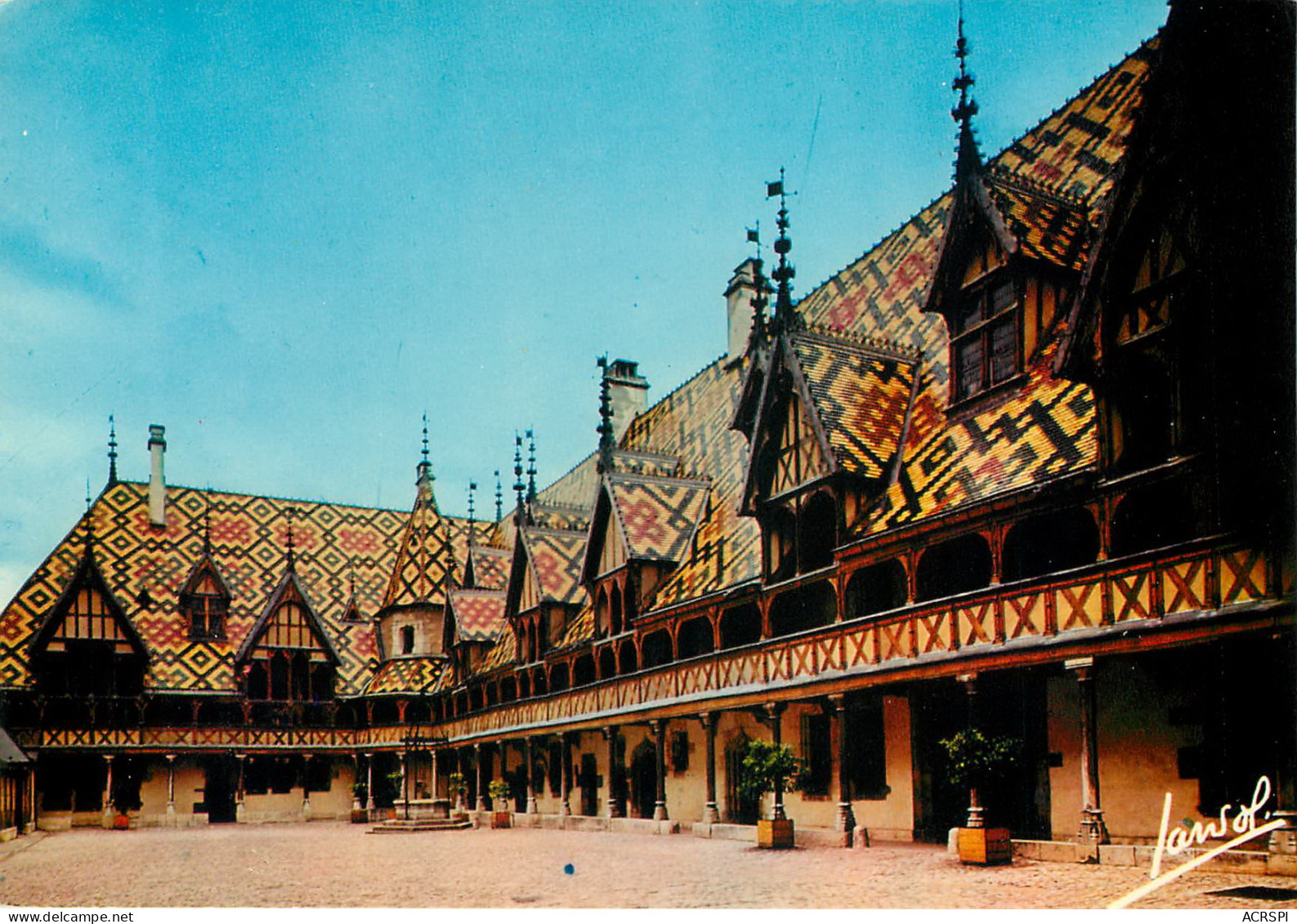 BEAUNE Hostel Dieu Cour D Honneur Merveille D Art 15(scan Recto Verso)MF2793 - Beaune