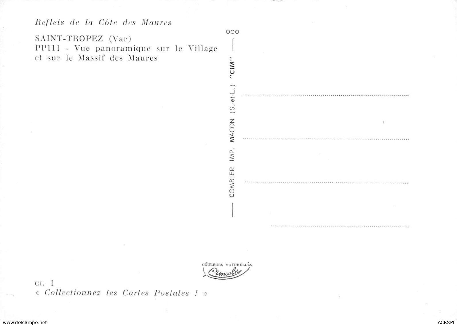 SAINT TROPEZ  Vue Générale Panoramique 16 (scan Recto Verso)MF2794TER - Saint-Tropez