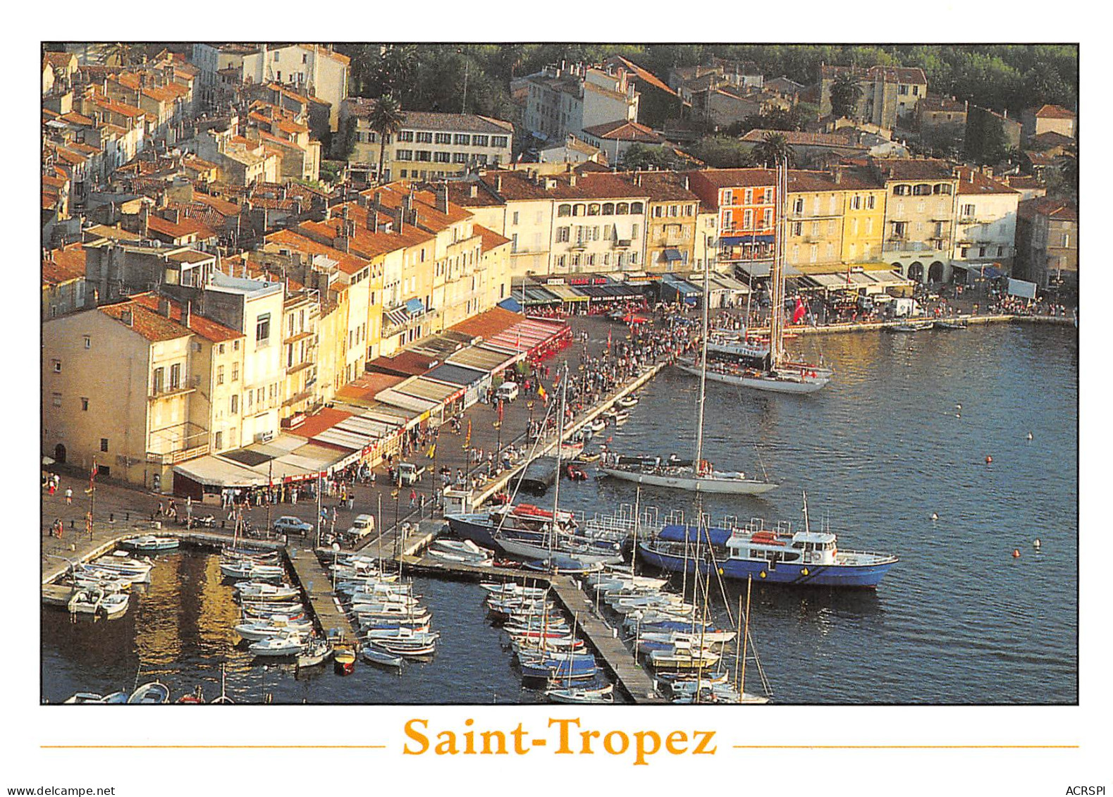 SAINT TROPEZ  Le Port Vue Aérienne Panoramique Les Quais   45 (scan Recto Verso)MF2794UND - Saint-Tropez