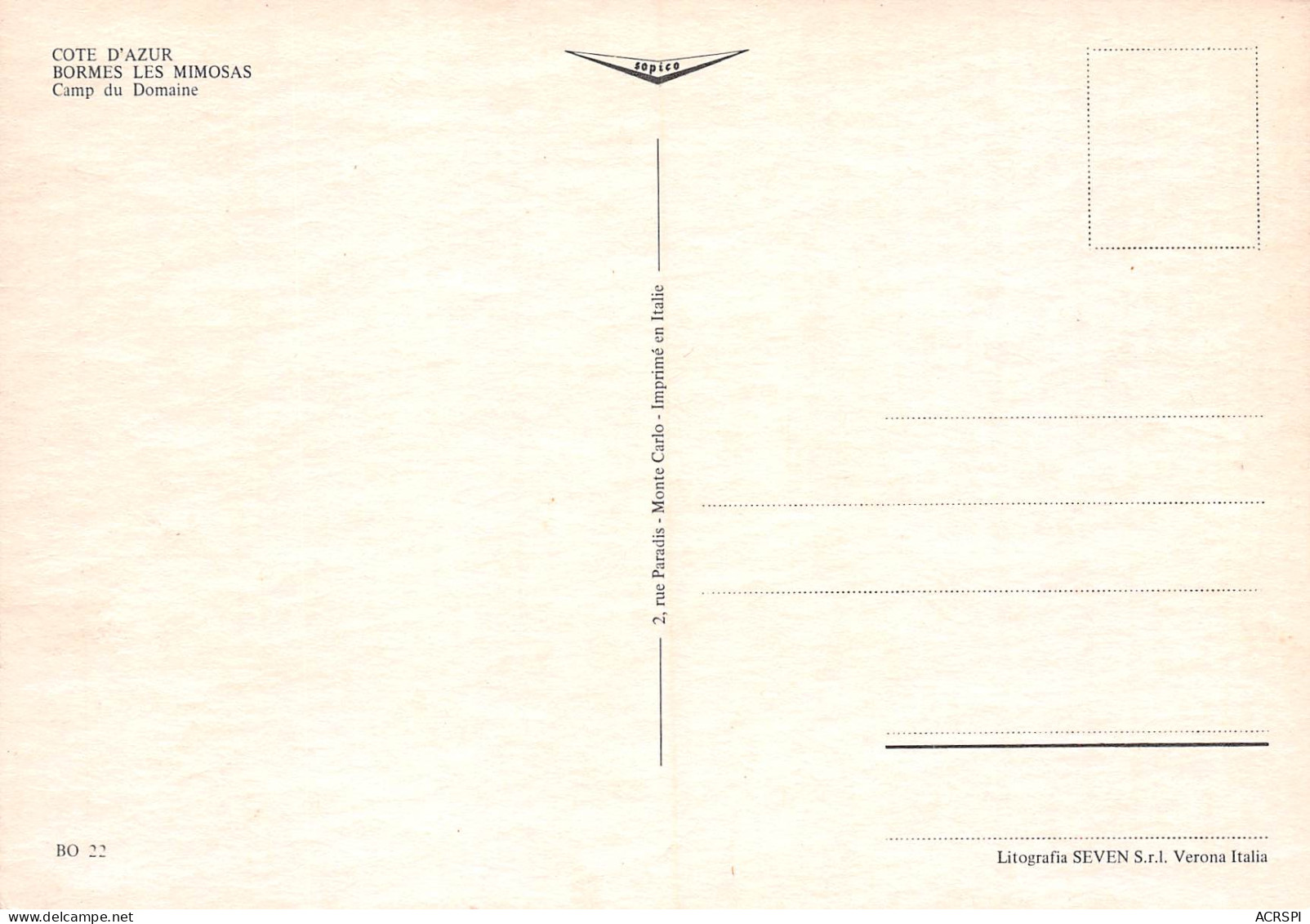 BORMES LES MIMOSAS Plage Et Camp Du Domaine  15 (scan Recto Verso)MF2795BIS - Bormes-les-Mimosas