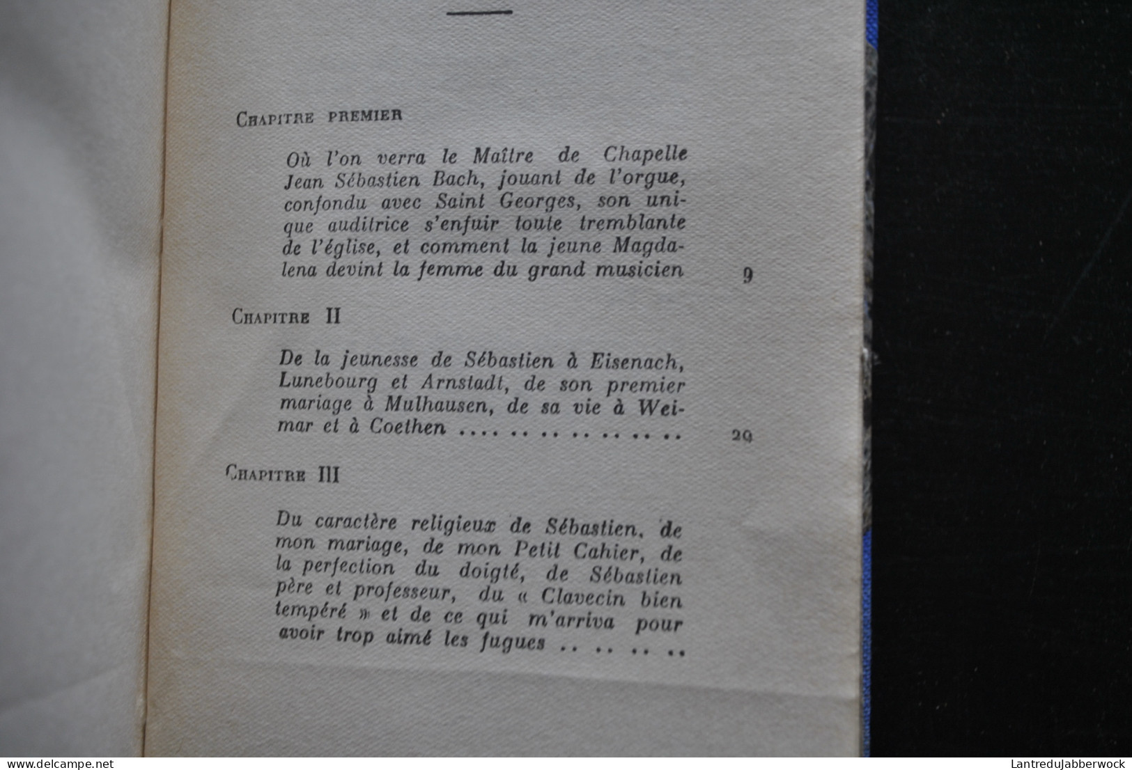 BACH La Petite Chronique D'Anna Magdalena CORREA 1948 Traduction Buchet Musique Jean-Sébastien - Música