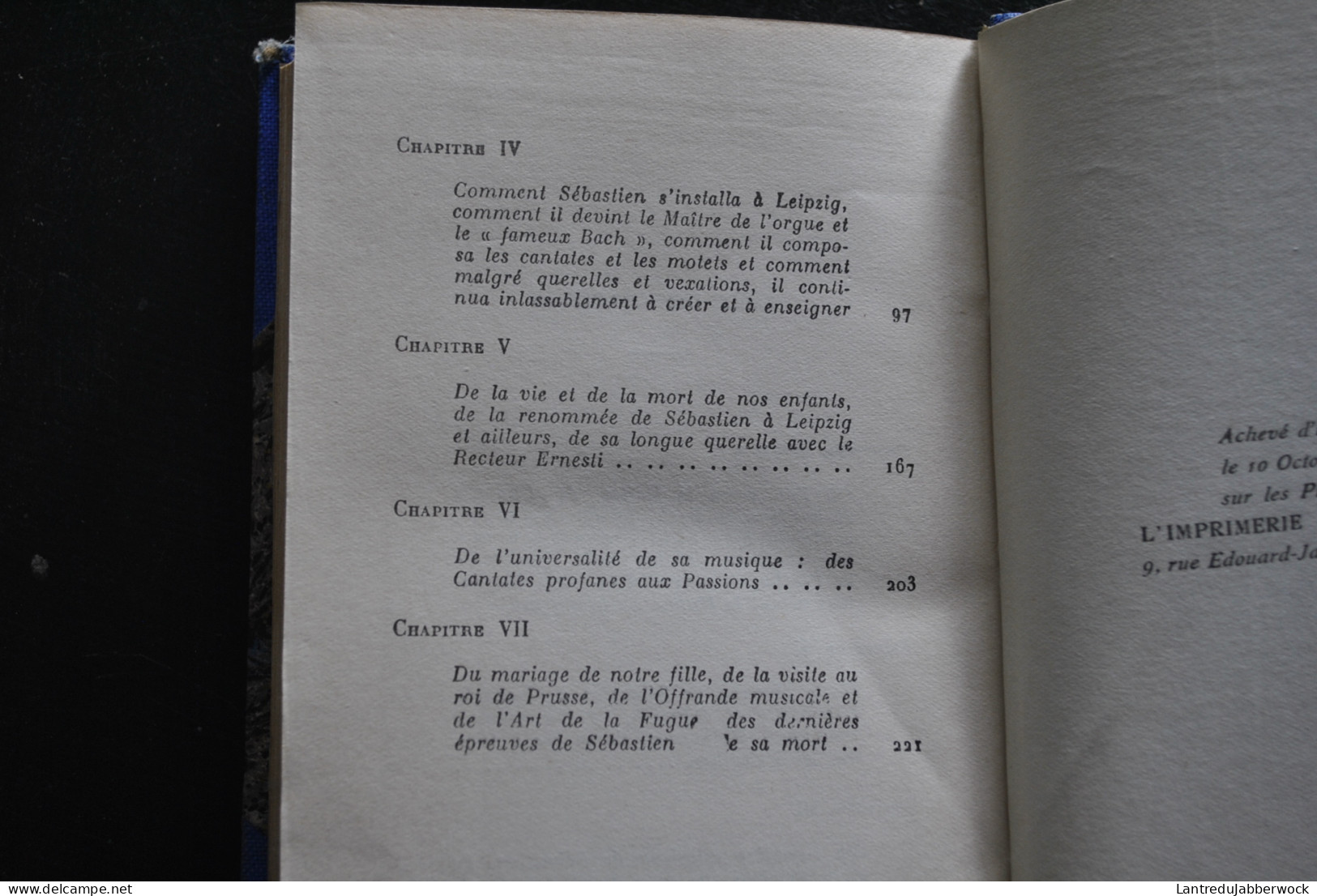 BACH La Petite Chronique D'Anna Magdalena CORREA 1948 Traduction Buchet Musique Jean-Sébastien - Música