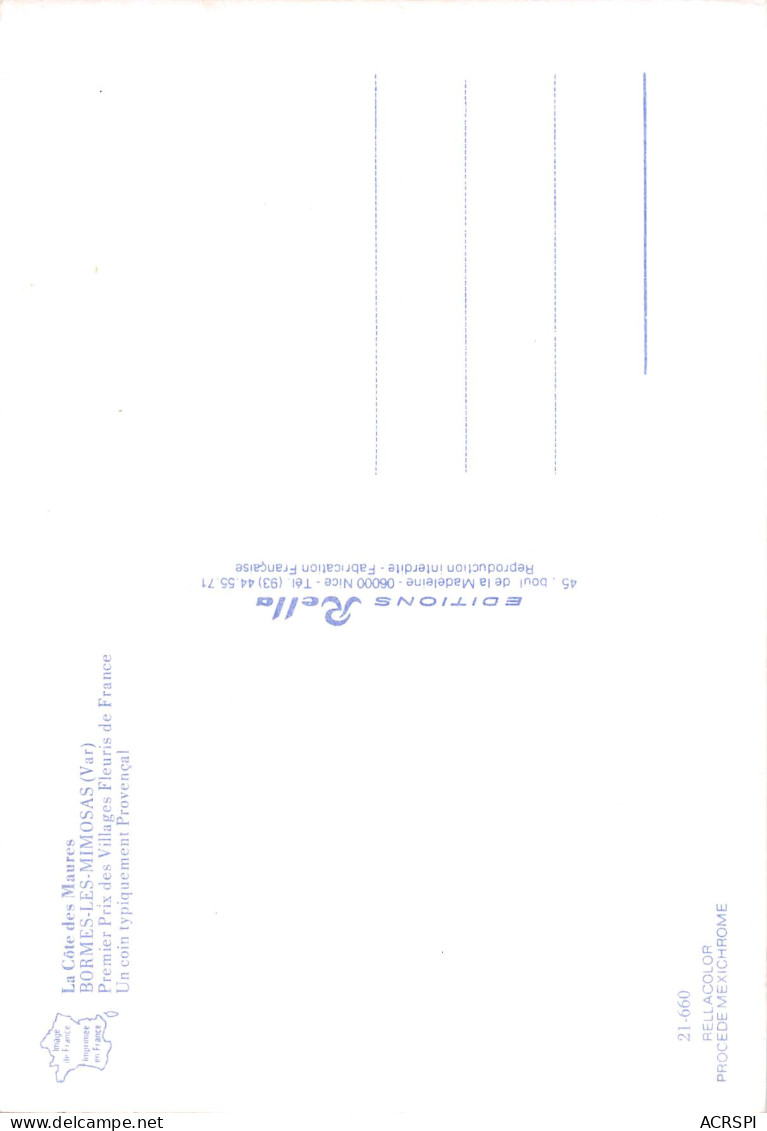BORMES LES MIMOSAS Fleurs Et Volets Bleus  34 (scan Recto Verso)MF2795BIS - Bormes-les-Mimosas