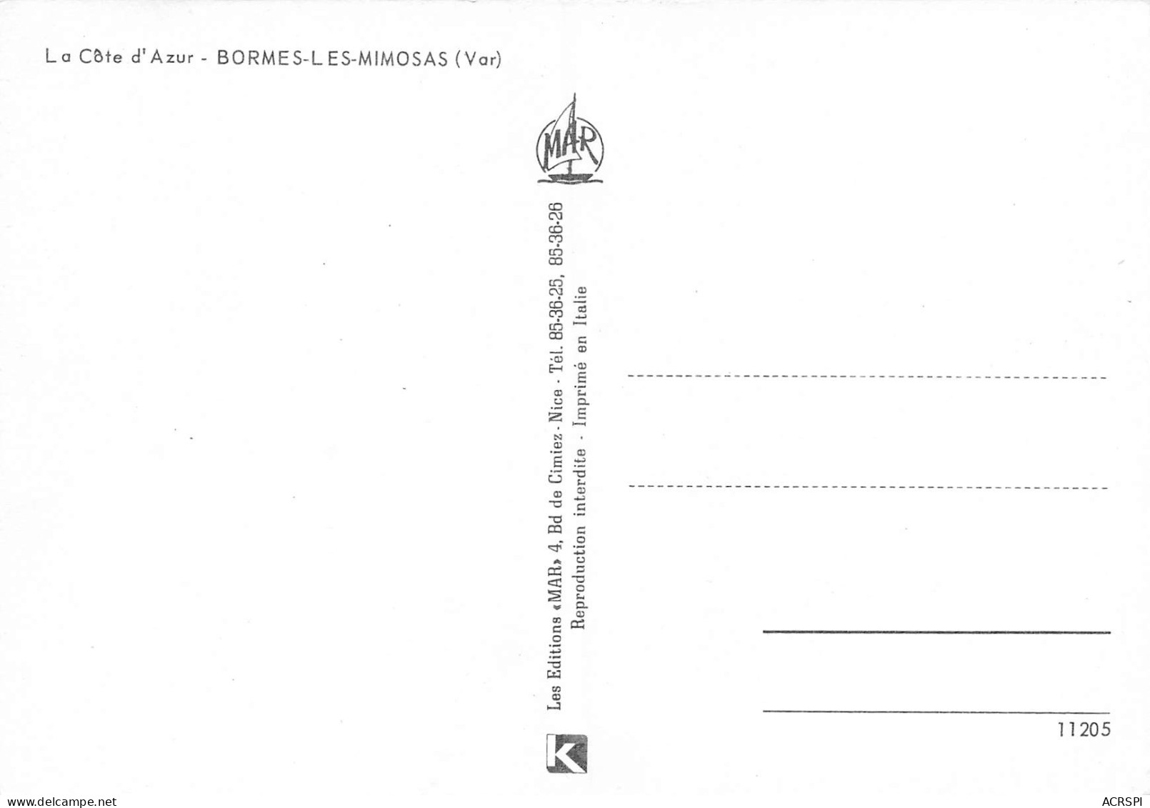 BORMES LES MIMOSAS  Multivue   49 (scan Recto Verso)MF2795BIS - Bormes-les-Mimosas