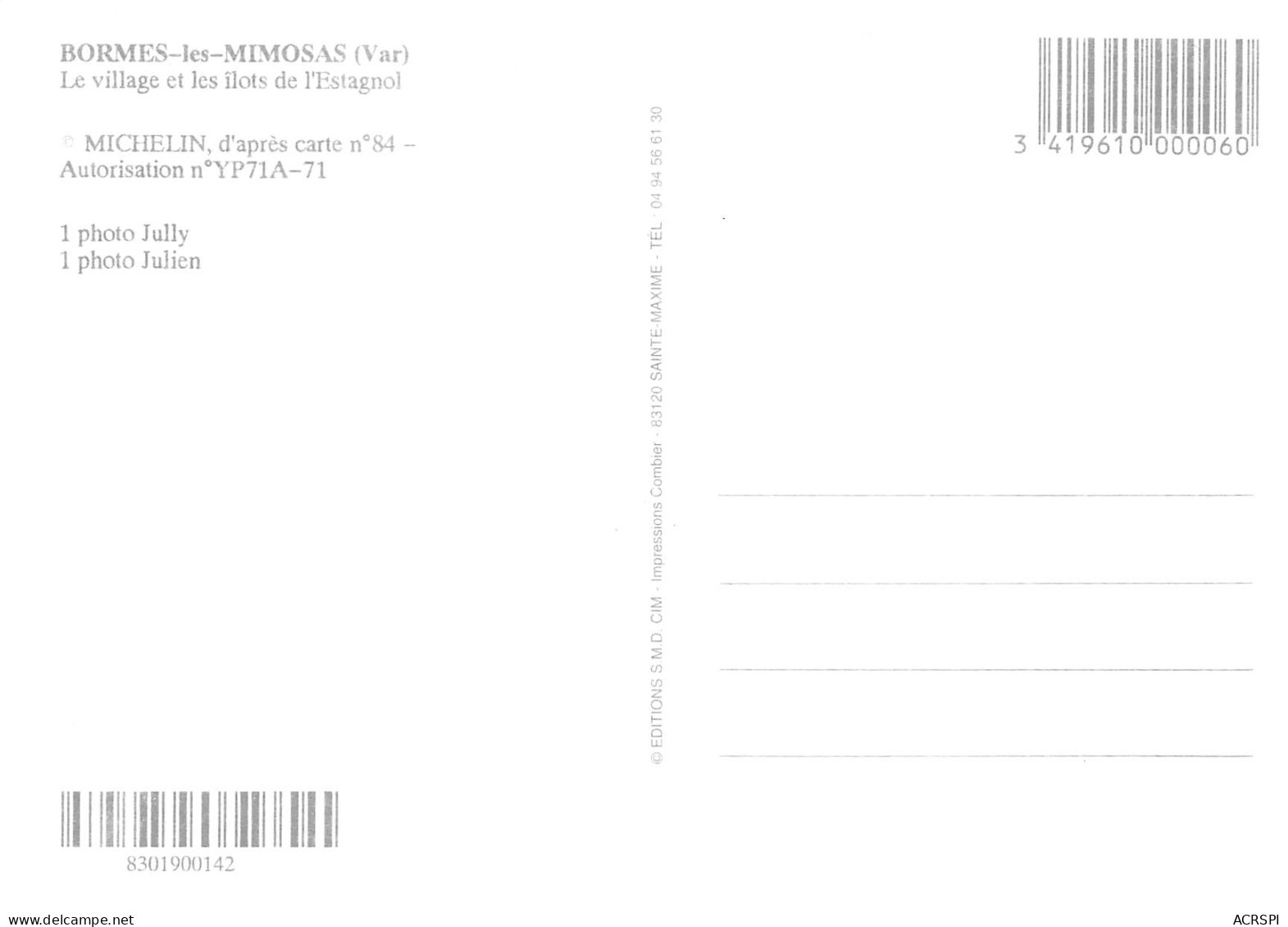 BORMES LES MIMOSAS  Multivue   51 (scan Recto Verso)MF2795BIS - Bormes-les-Mimosas