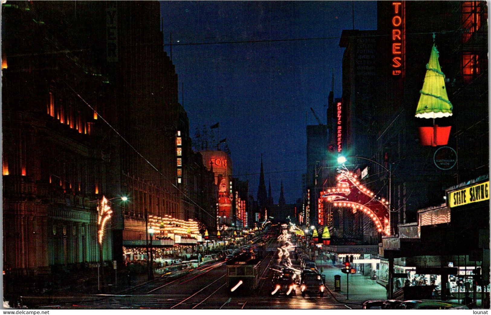 BOURKE STREET , MELBOURNE - A Spectacular Night View - Melbourne