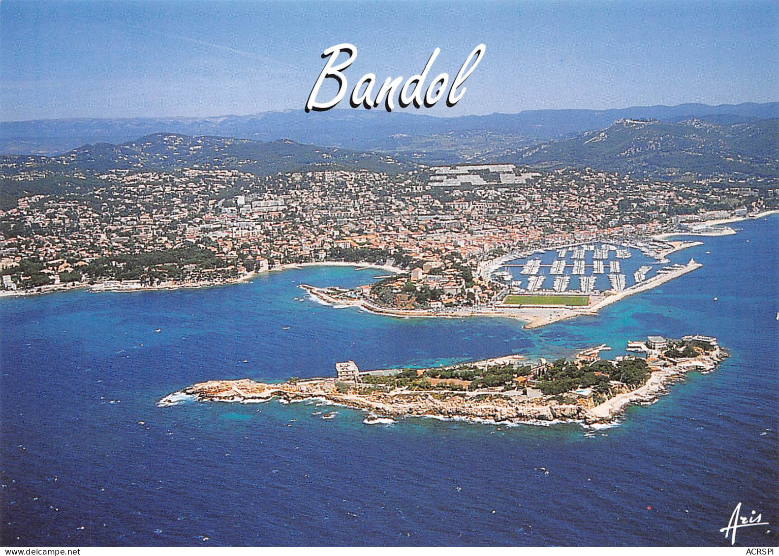 BANDOL  Vue Du Ciel   île De Bendor 8 (scan Recto Verso)MF2795VIC - Bandol