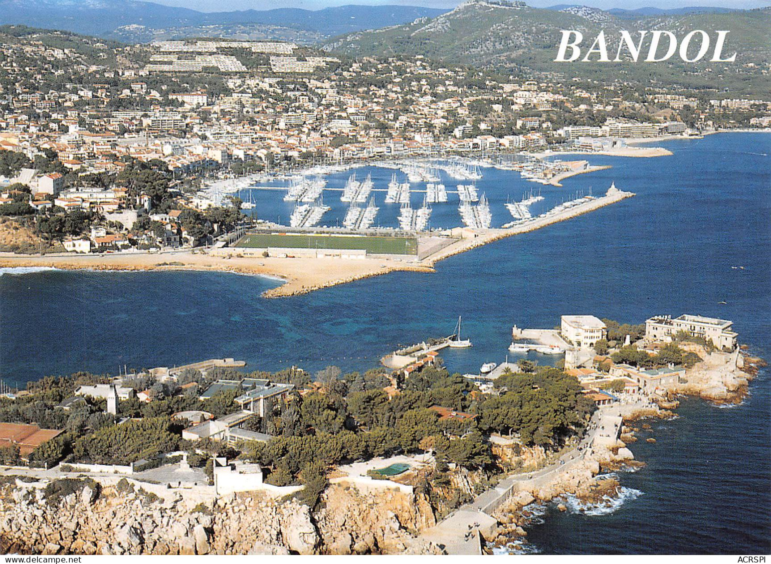 BANDOL  Vue Du Ciel Et L'île De BENDOR  10 (scan Recto Verso)MF2795VIC - Bandol