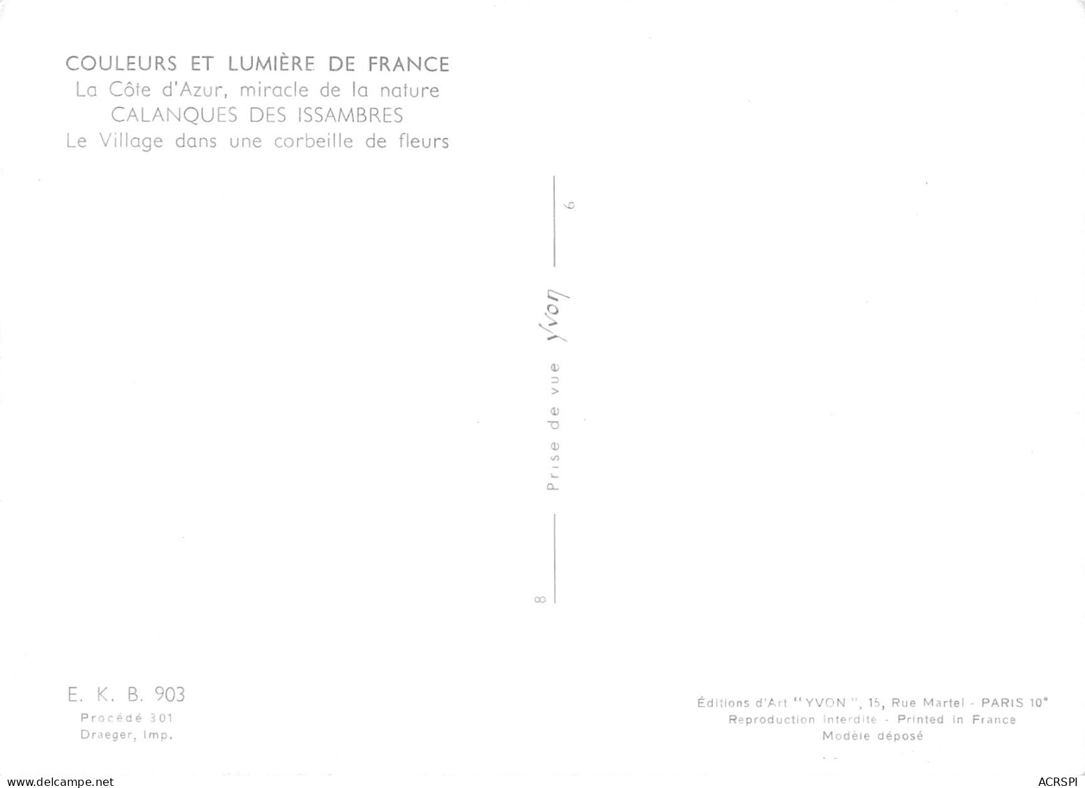 LES ISSAMBRES  Les  Calanques 42 (scan Recto Verso)MF2795VIC - Les Issambres