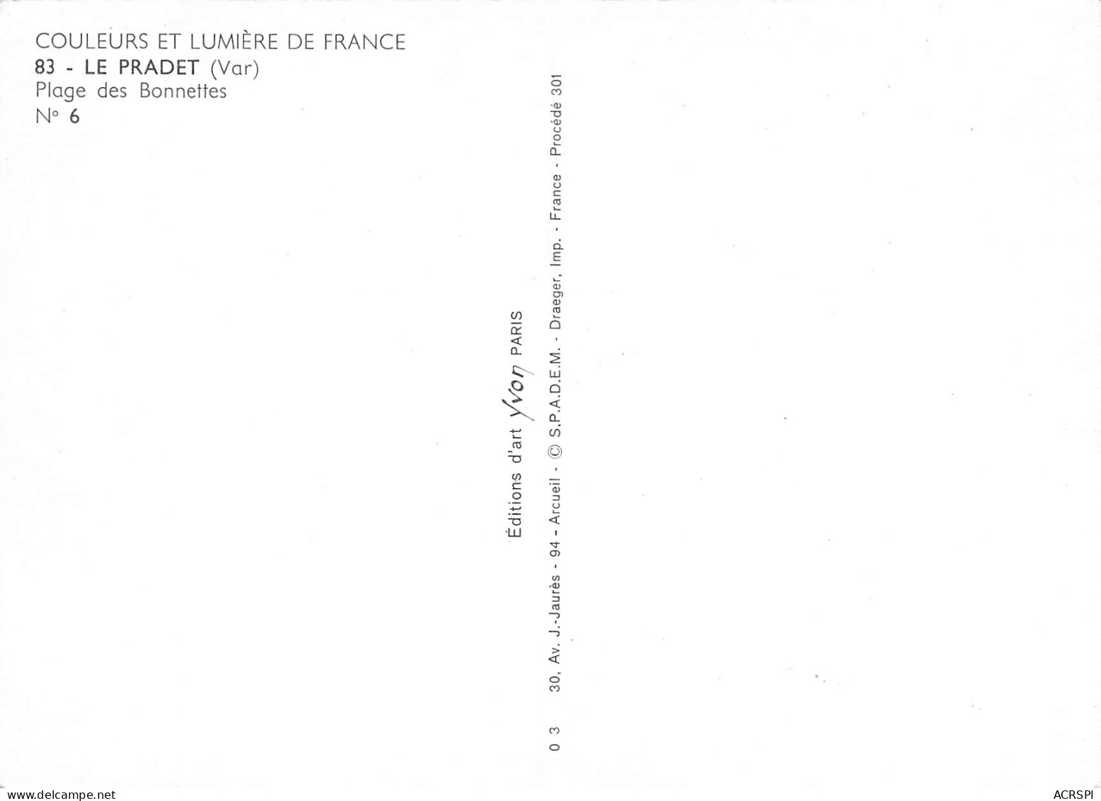 LE PRADET  La Plage Des Bonnettes   6 (scan Recto Verso)MF2796 - Le Pradet
