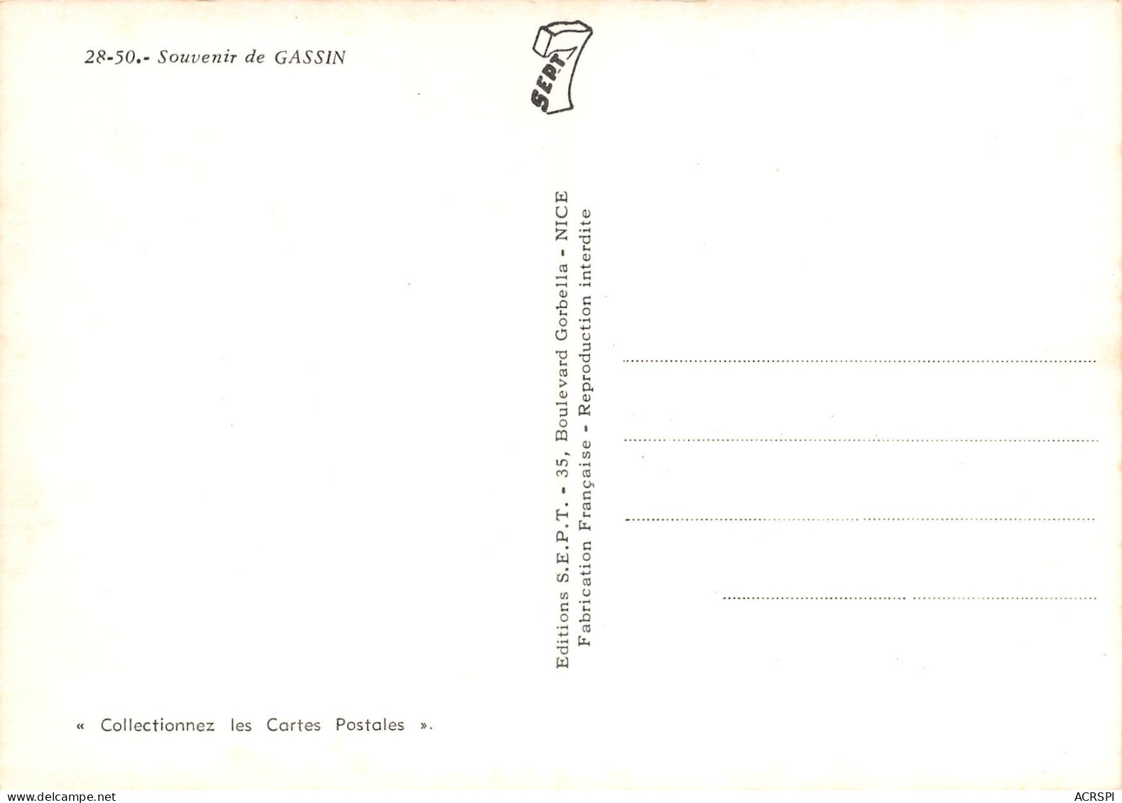 83 GASSIN Multivue Souvenir 30 (scan Recto Verso)MF2796BIS - Saint-Tropez