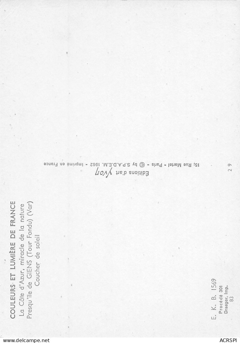 83 GIENS La Presqu'ile Au Coucher Du Soleil  39 (scan Recto Verso)MF2796BIS - Andere & Zonder Classificatie