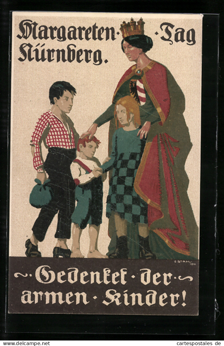 AK Nürnberg, Blumentag, Margareten Tag 1910, Adlige Mit Kindern  - Nuernberg