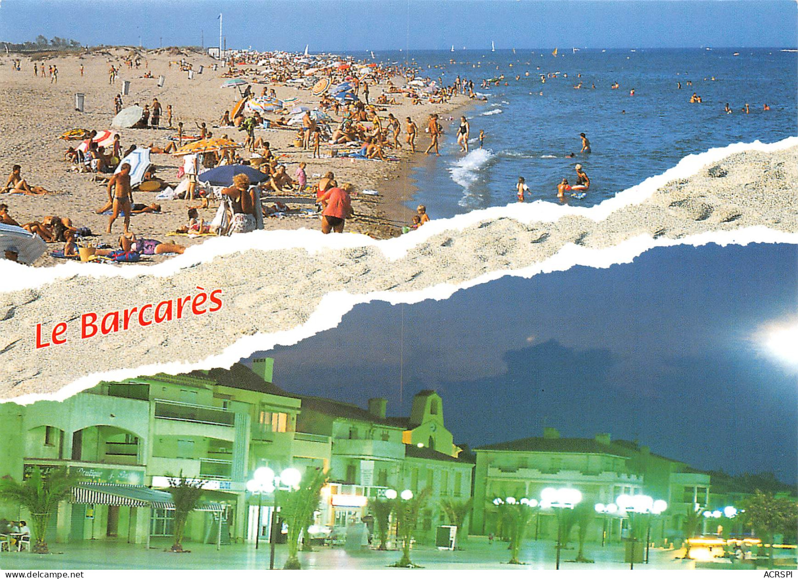 66 PORT BARCARES  La Plage Et Le Village  50 (scan Recto Verso)MF2796VIC - Port Barcares